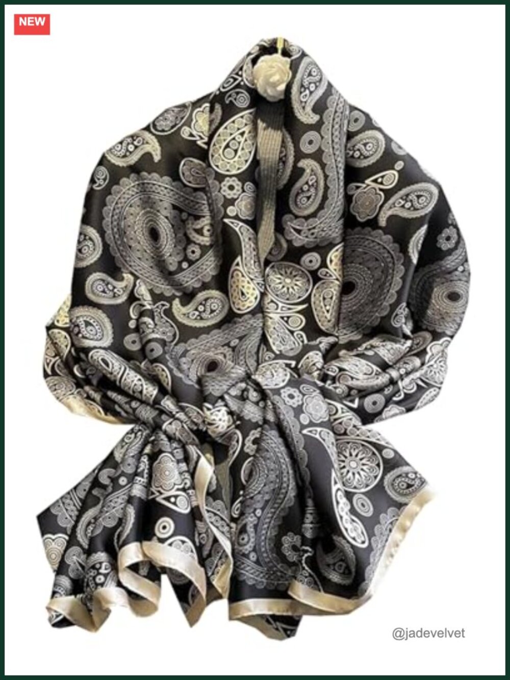 Silky Satin Scarf Shawl Wrap for Women Lightweight Evening Dressy Fashion